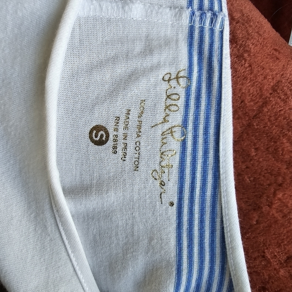 Lilly Pulitzer Marlowe Shirt Dress Blue and White Stripe 3/4 Sleeve Sz. S - Picture 8 of 12